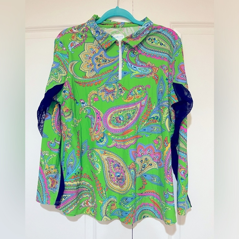 Southwind apparel like new nylon half zip top